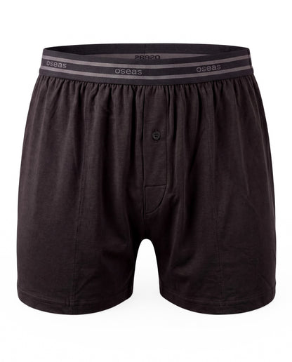 Boxershorts aus Tencel Lyocell schwarz, weite Passform, Herrenunterwäsche